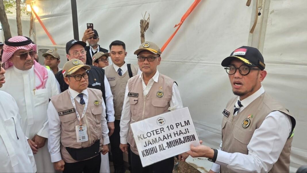 EnterKal-Menhaj Temukan Kekurangan Kapasitas Tenda Jemaah Indonesia di Arafah