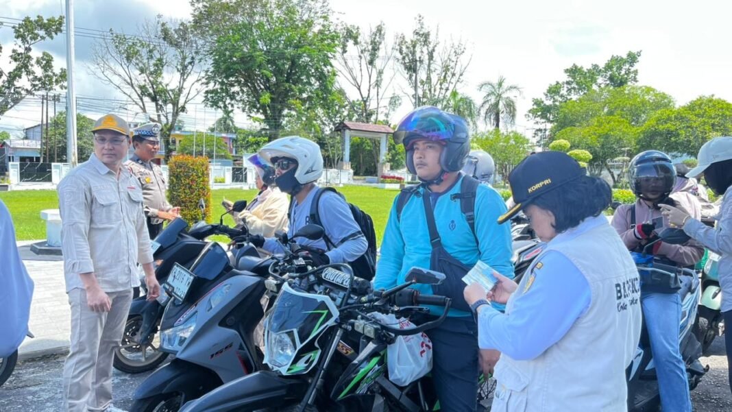 enterkal.com-Operasi Gabungan PKB di Palangka Raya Temukan Tunggakan Rp135 Juta