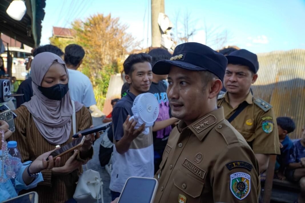 Fairid Naparin Pastikan Bantuan dan Layanan bagi Korban Kebakaran Jalan Murjani Palangka Raya-EnterKal