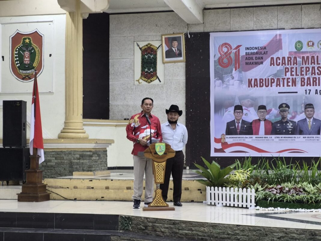 Paskibraka Barito Timur 2026 Dilepas, Yamin Minta Disiplin Jadi Karakter-EnterKal