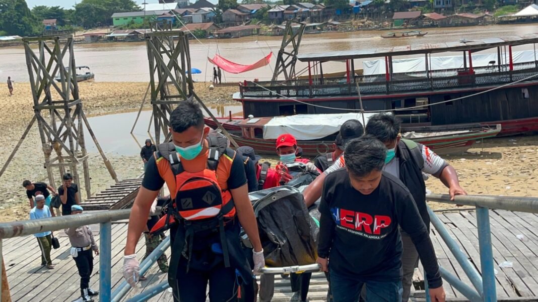 Tim SAR Temukan Korban Tenggelam di Sungai Kahayan Palangka Raya-EnterKal