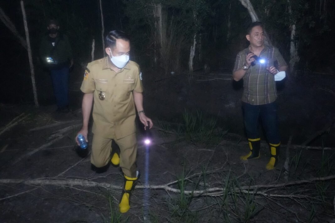 Fairid Tinjau Pemadaman Karhutla di Jalan Karanggan dan Kompleks Pemko