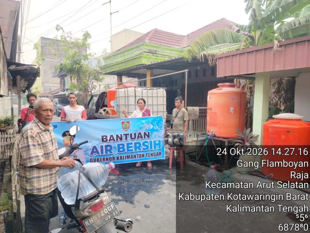Pemprov Kalteng Salurkan 13,31 Juta Liter Air Bersih ke Sejumlah Daerah